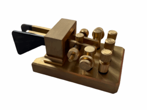 JNCRadio K-1 golden - Brass IAMBIC automatic double paddle CW morse code key