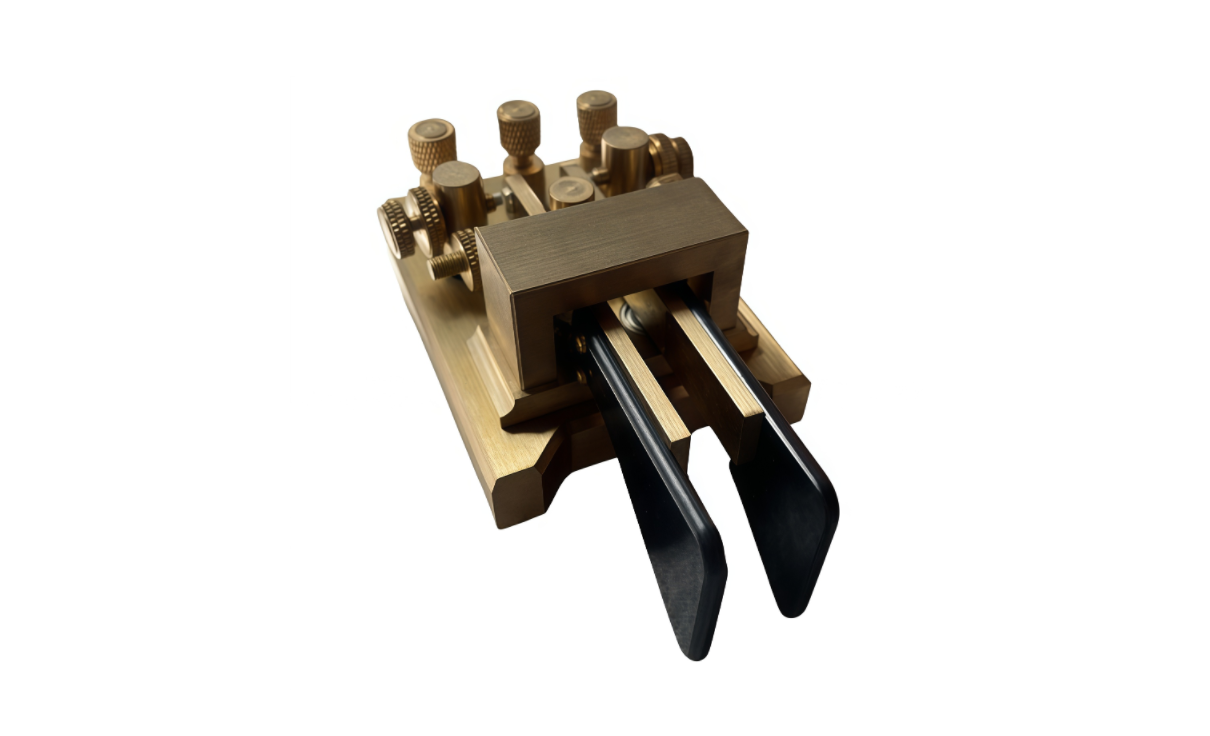 JNCRadio K-1 golden - Brass IAMBIC automatic double paddle CW morse code key - Image 3
