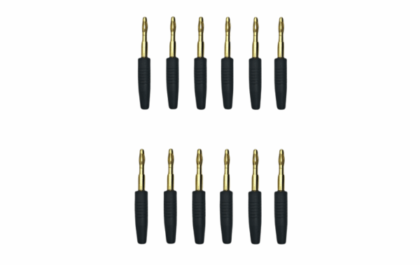 12 PCS, 4MM BANANA PLUGS
