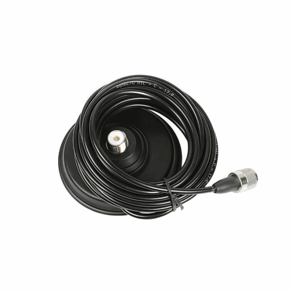 CNTOU HT700M MAGNETIC ANTENN MOUNT, 5M RG58A/U CABLE, 140MM BASE, PL-259/SO-239 UHF CONNECTORS - Image 2