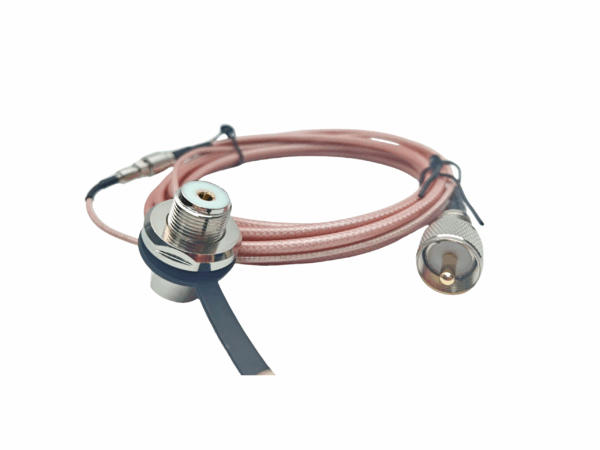 CNTOU S505MM DETACHABLE ANTENNA EXTENSION CABLE KIT, 5M LOW-LOSS COAX, RIGHT-ANGLE SO-239 BASE, PL-259 TO RADIO - Image 3