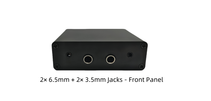 JNCRADIO JKEY-8 CW KEY CONNECTION BOX, 2x 6.5mm + 6x 3.5mm JACKS, MANUAL & AUTO MORSE KEY COMPATIBLE - Image 2