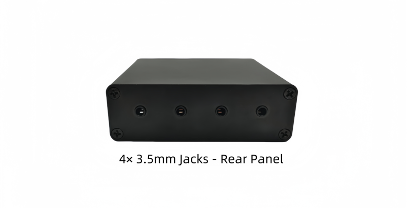 JNCRADIO JKEY-8 CW KEY CONNECTION BOX, 2x 6.5mm + 6x 3.5mm JACKS, MANUAL & AUTO MORSE KEY COMPATIBLE - Image 3